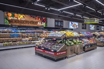 Aldi store interior