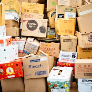 image of cardboard boxes that need to be delivered