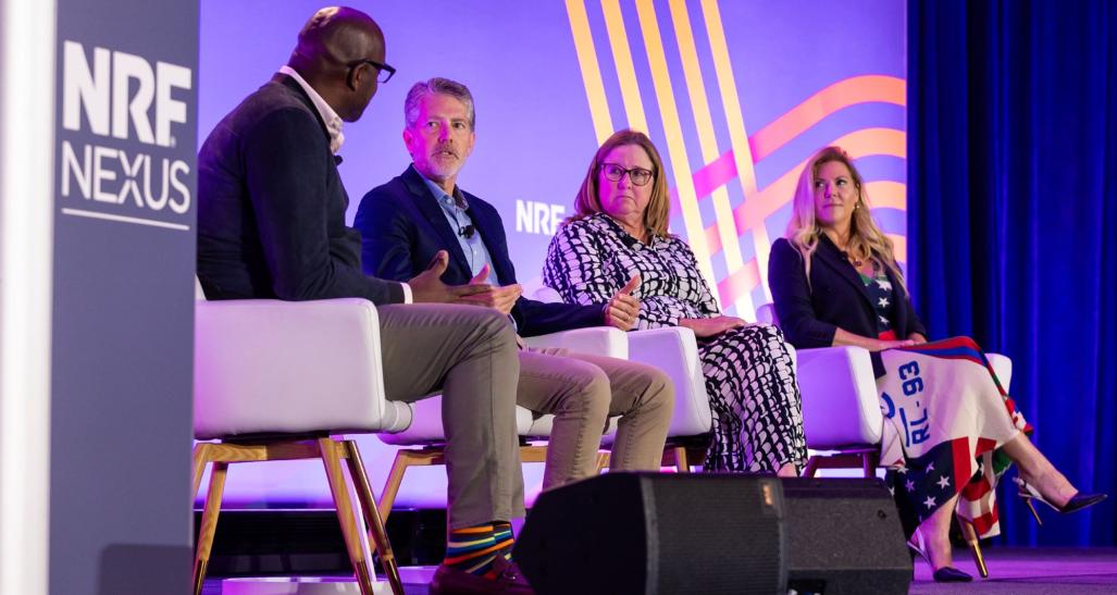 Martin Gilliard, Grant Anderson, Karen Etzkorn and Janet Sherlock at NRF Nexus 2023.