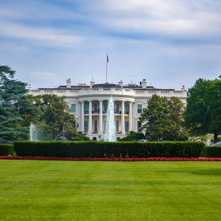 The whitehouse from the south lawn