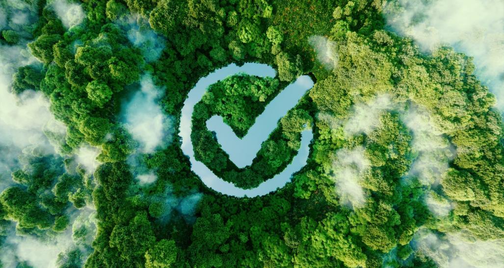 Aerial image of forest representing ESG initiatives