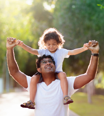 A father and son