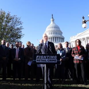 NRF President and CEO Matthew Shay speaking at Fight Retail Crime Day