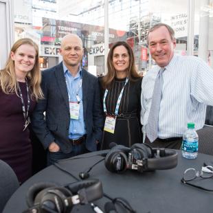  Salesforce Senior Vice President of Retail Industry Shelley Bransten (second right, above) and PwC Partner Ian Kahn (second left, above) joined Retail Gets Real from NRF 2018: Retail’s Big Show