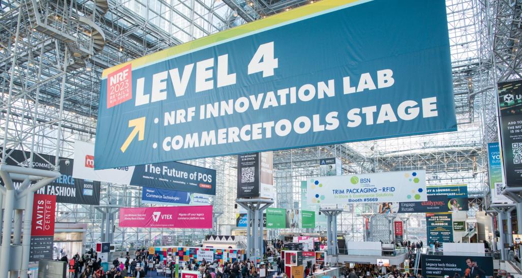 A sign from NRF 2023: Retail's Big Show.