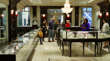 In-store at Dominion Jewelers in Nothern Virginia.