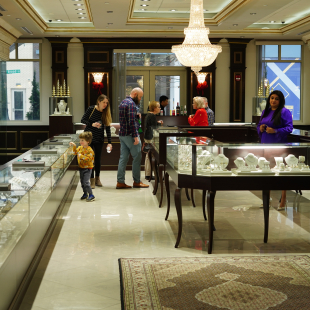 In-store at Dominion Jewelers in Nothern Virginia.