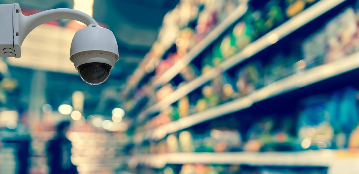 Security camera in store