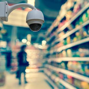 Security camera in store