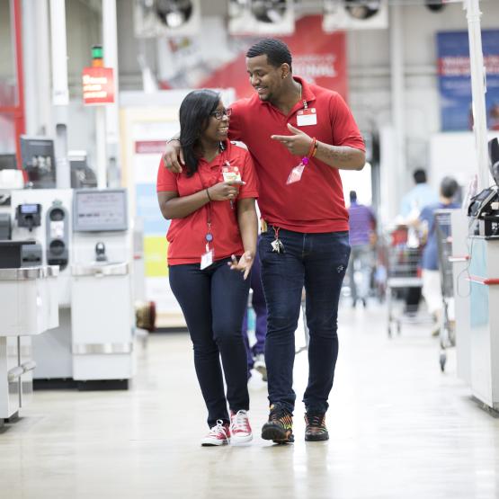Retail workers at BJ's Wholesale Club