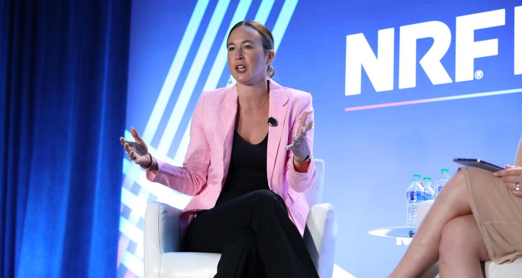 Avery Akkineni, president of Web3 consultancy Vayner3, speaks at NRF Nexus