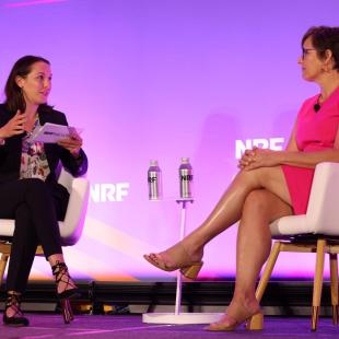 Ann Sattin and Jennie Weber speaking at NRF Nexus 2023.