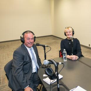 Jo Malone recording RGR at NRF 2019