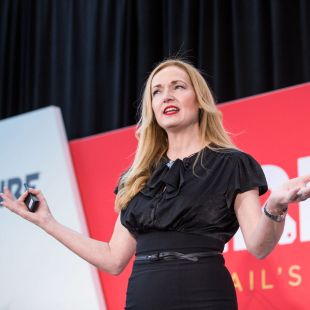 Kate Ancketill speaking at Retail's Big Show.