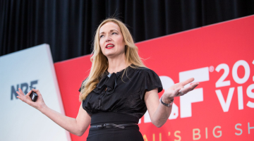 Kate Ancketill speaking at Retail's Big Show.