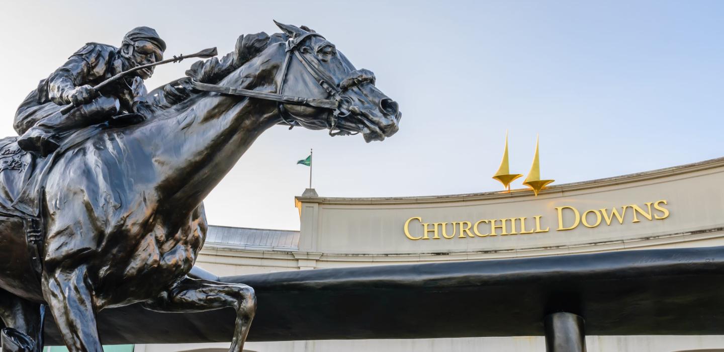 Churchill Downs located in Kentucky.