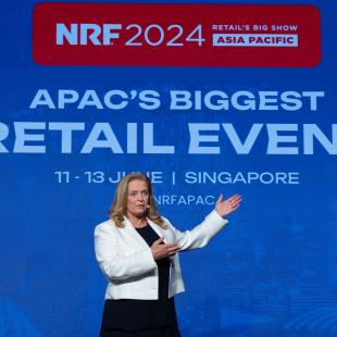 Martine Reardon speaks at Big Show APAC 2024.