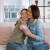 A mother and daughter celebrating Mother's Day.