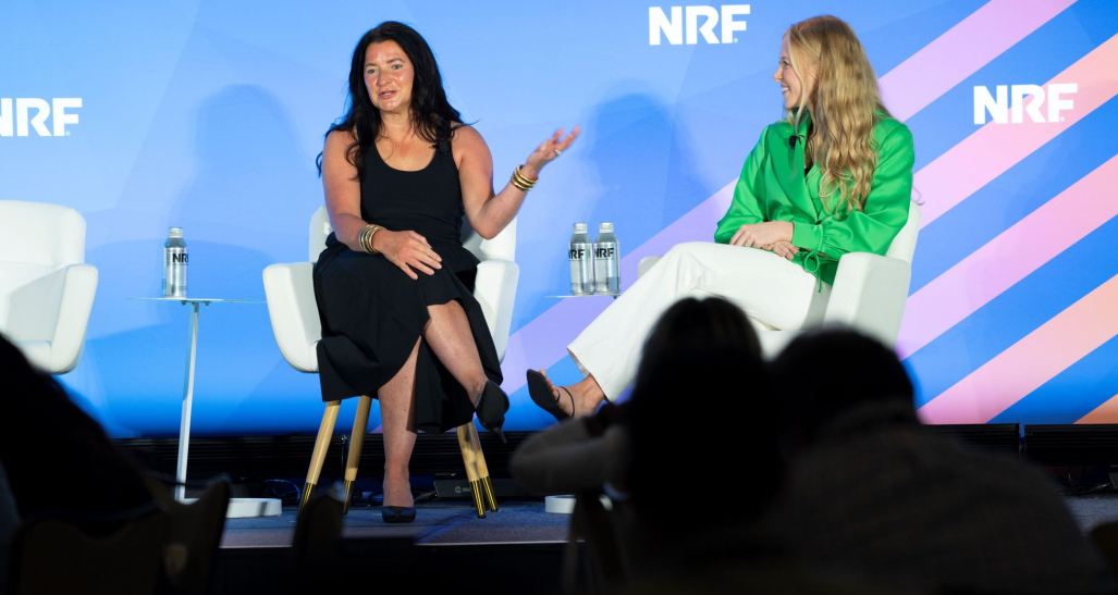 Rachel Frederick speaking at NRF Nexus.
