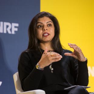 Anshu Bhardwaj of Walmart Global Technology and Walmart Commerce Technologies speaking at NRF 2024: Retail's Big Show.