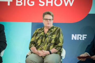 Debb Minskey speaking at NRF 2024.
