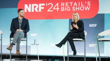 Jane Ewing and David Guggina at NRF Supply Chain 360 Summit.