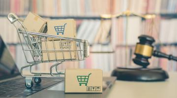 graphic symbolizing retail law