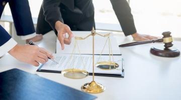 Law professionals working