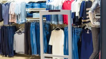 A retail security alarm system.