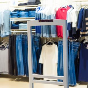 A retail security alarm system.