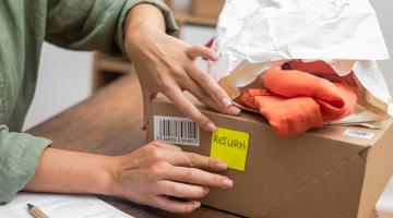 Customer returning a product.