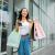 A woman shopping.