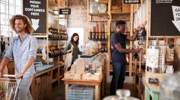 Sustainable packaging in retail