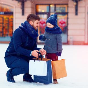 Shopping in winter