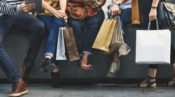 Customers shopping