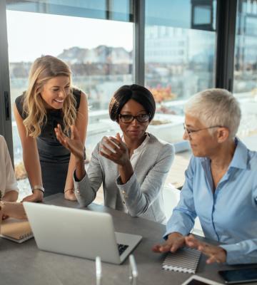 Women working together