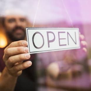 Store open sign