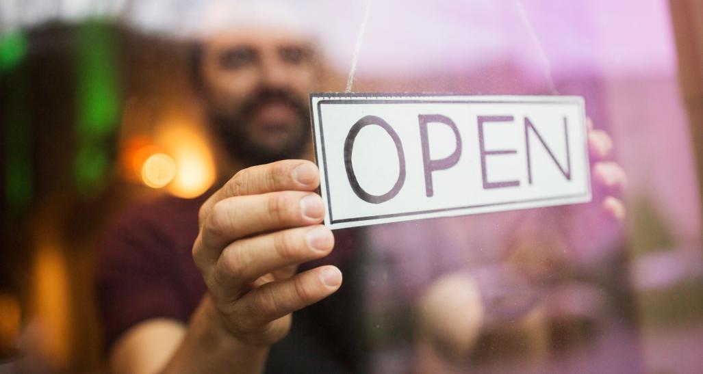 Store open sign