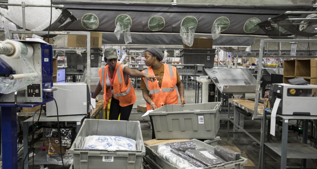 Employees at Williams Sonoma warehouses