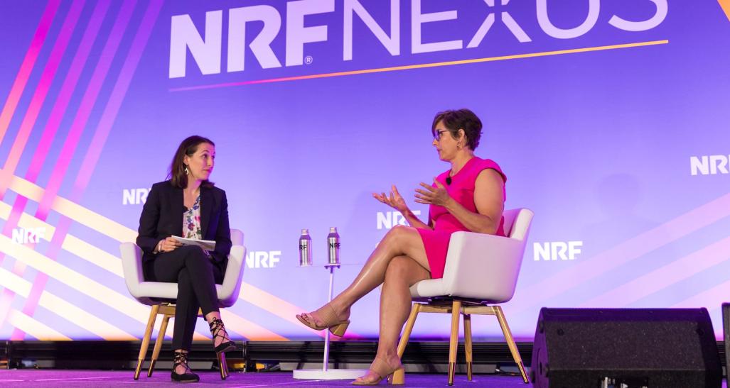 Retail leaders speaking at NRF Nexus 2023.