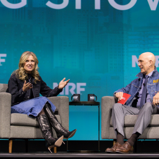 Michelle Gass and Matthew Shay at NRF 2024